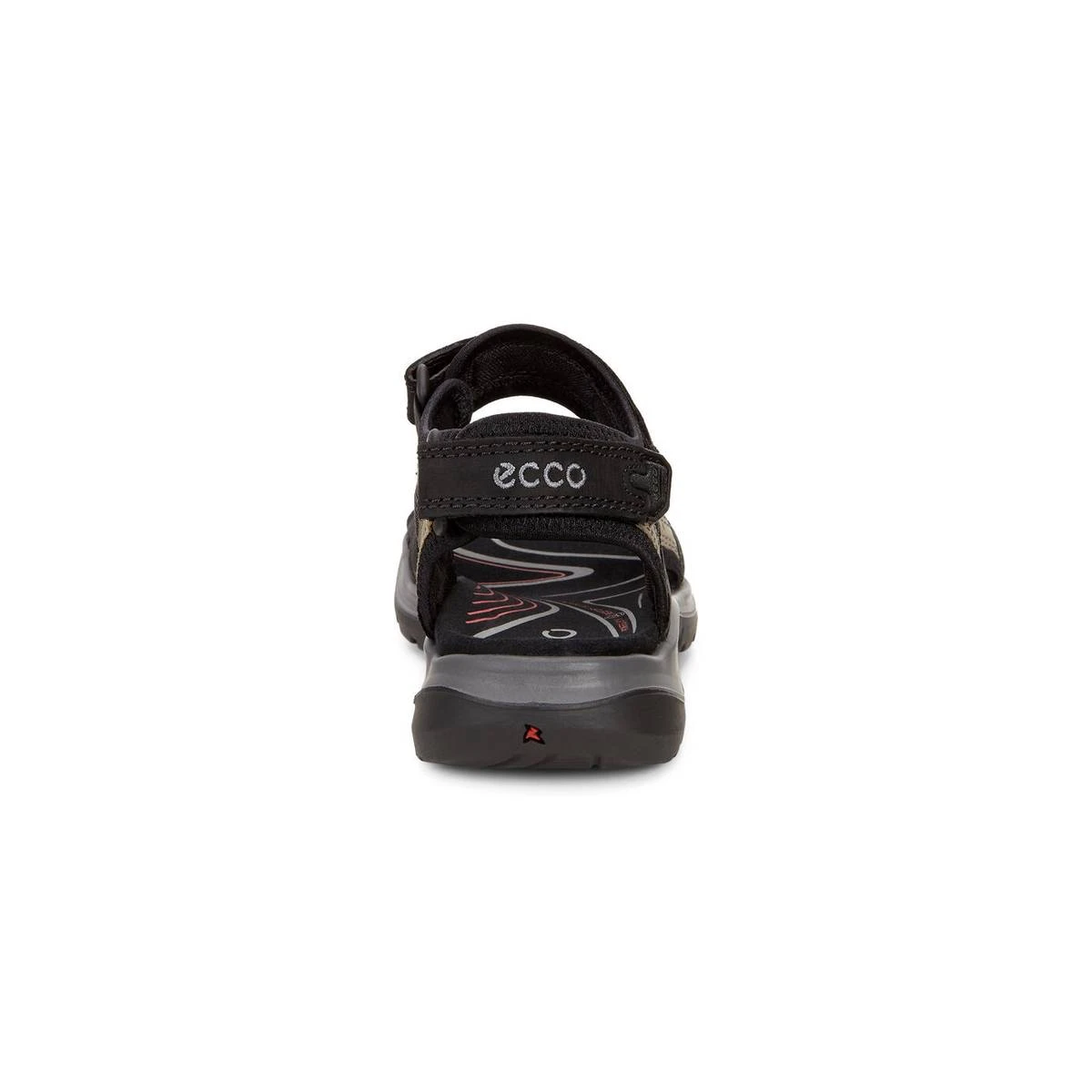 Ecco Women's Offroad Yucatan Sandals Black/Mole/Black Ecco Women's Offroad Yucatan Sandals Black/Mole/Black -Ecco 069563 50034 heel 2