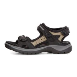 Ecco Women's Yucatan Sandals Black-Mole-Black -Ecco 069563 50034 left