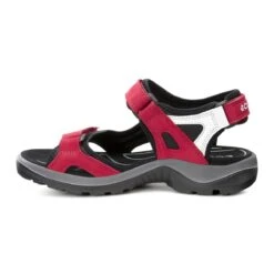 Ecco Women's Yucatan Sandals Chili Red Concrete Black -Ecco 069563 55287 inside