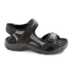 Ecco Men's Offroad Yucatan Sandals Black/Mole/Black -Ecco 069564 50034 outside
