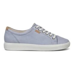 Ecco Women's Soft 7 Lace Sneakers Dusty Blue -Ecco 430003 02434 outside
