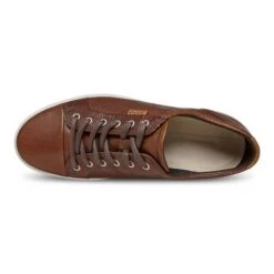 Ecco Men's Soft 7 Lace Sneakers Whiskey -Ecco 430004 01283 top