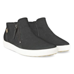 Ecco Women's Soft 7 Low Boot Black -Ecco 430243 02001 pair ecom