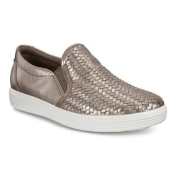 Ecco Women's Soft 7 Slip On 2.0 Stone Metallic -Ecco 470113 51147 main 1