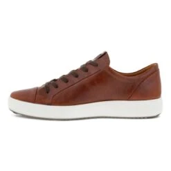 Ecco Men's Soft 7 City Lace Sneaker Cognac -Ecco 470364 02053 inside