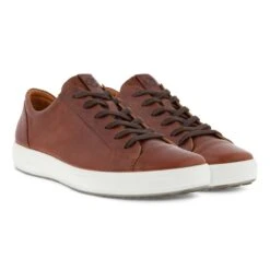 Ecco Men's Soft 7 City Lace Sneaker Cognac -Ecco 470364 02053 pair