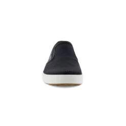 Ecco Men's SOFT 7 SLIP ON Leather Sneakers Black -Ecco 470484 56787 front 1