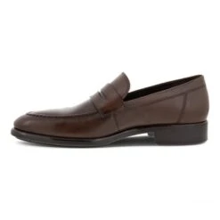 Ecco Men's Citytray Penny Loafers Cocoa Brown -Ecco 512774 01482 inside