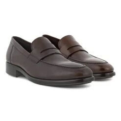 Ecco Men's Citytray Penny Loafers Cocoa Brown -Ecco 512774 01482 pair