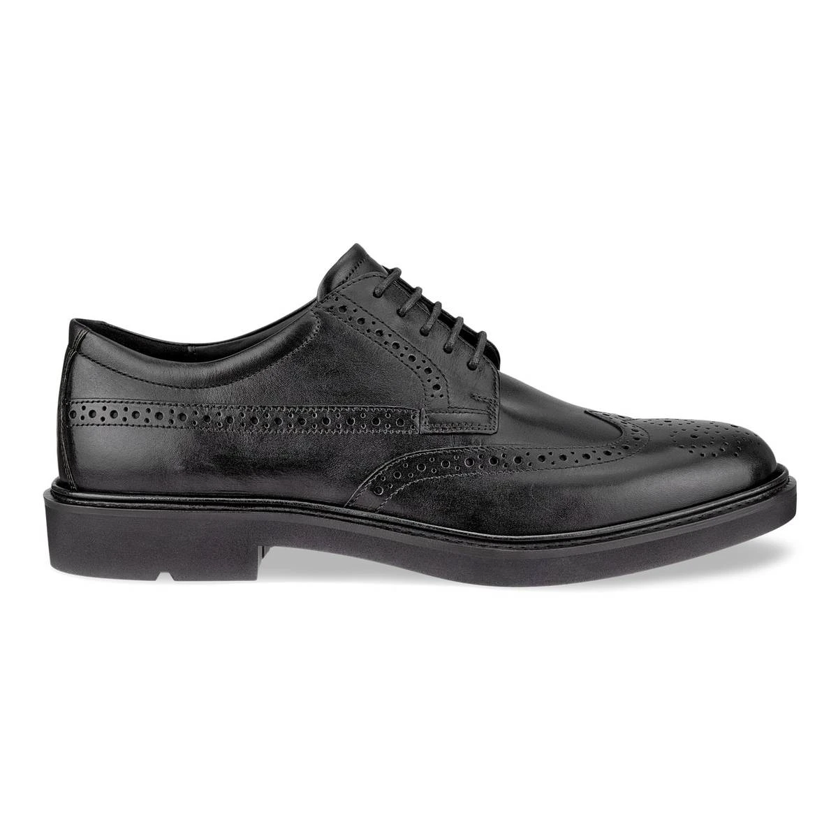 Ecco Men's Metropole London Wingtip Dress Shoe Black Ecco Men's Metropole London Wingtip Dress Shoe Black -Ecco 525614 11001 outside ecom