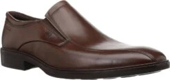Ecco Men's Illinois Bike Toe Slip-on Dress Shoe Cognac