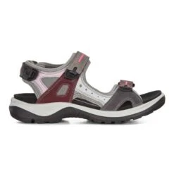 Ecco Women's Offroad Flat Sandals Multicolor Wine