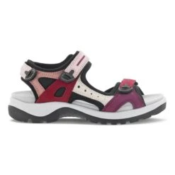 Ecco Women's Yucatan Sandals MultiColor Chili Red -Ecco 822083 60406 outside