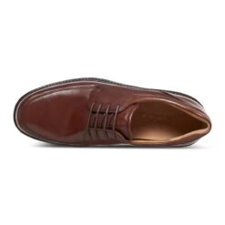 Ecco Men's Holton Apron Toe Lace Dress Shoe Cognac -Ecco eccmnhltnlcecgnc 7