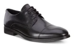 Ecco Men's Melbourne Cap Toe Lace Dress Shoe Black -Ecco eccmnmlbrnblk 3 1