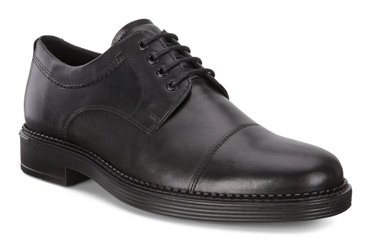 Ecco Men's Newcastle Cap Toe Lace Dress Shoe Black Ecco Men's Newcastle Cap Toe Lace Dress Shoe Black -Ecco eccmnnwcstlblk 4 1