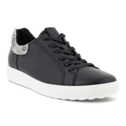 Ecco Women's Soft 7 Street Sneaker 2.0 - Black / Limestone -Ecco ecco soft 7 street sneaker 2.0 womens black limestone main min 768x768 1