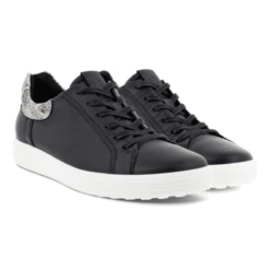 Ecco Women's Soft 7 Street Sneaker 2.0 - Black / Limestone -Ecco ecco soft 7 street sneaker 2.0 womens black limestone pair right min 600x600 1