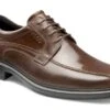 Ecco Men's Helsinki Bike Toe Lace Dress Shoe Cocoa Brown