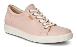 Ecco Women's Soft 7 Lace Sneakers Rose Dust -Ecco eccwmsft7lcsnkrrsdst 1 1